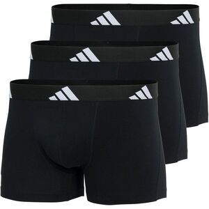Adidas Mens Plain Boxer Shorts (Pack of 3) / Black